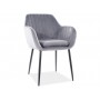 Krzesło Wenus Velvet (szary)- Signal