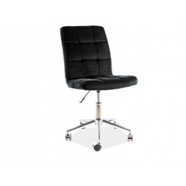 Fotel Obrotowy Q-020 Velvet (czarny)- Signal