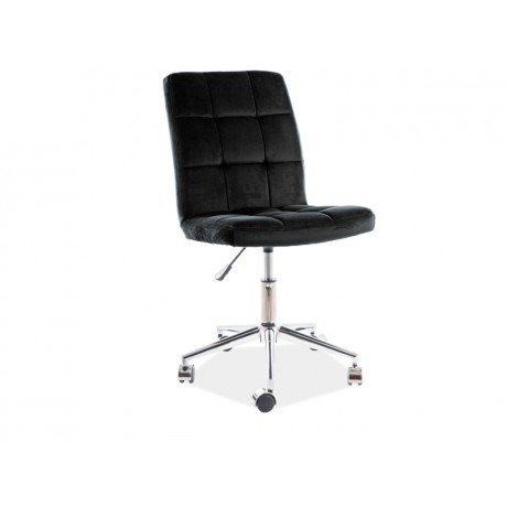 Fotel Obrotowy Q-020 Velvet (czarny)- Signal