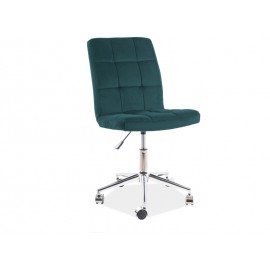Fotel Obrotowy Q-020 Velvet (zielony)- Signal