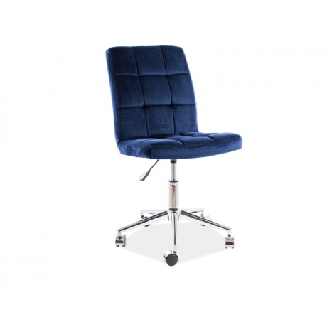 Fotel Obrotowy Q-020 Velvet (granatowy)- Signal