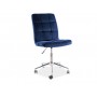 Fotel Obrotowy Q-020 Velvet (granatowy)- Signal