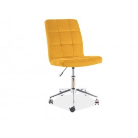 Fotel Obrotowy Q-020 Velvet (curry)- Signal