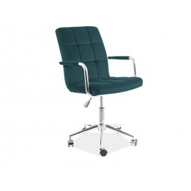 Fotel Obrotowy Q-022 Velvet (zielony)- Signal