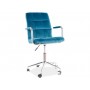 Fotel Obrotowy Q-022 Velvet (turkusowy)- Signal