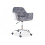 Fotel obrotowy Q-190 Velvet (szary)- Signal