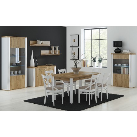 STÓŁ PRESTON ART10 160+2X40 (dąb craft)- Gołąb