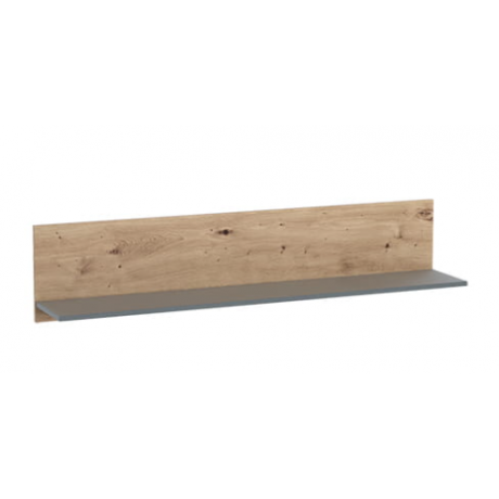 OBIDE DP-01 PÓŁKA WISZĄCA DĄB ARTISAN / GRAFIT- Kielecka Fabryka Mebli