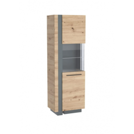 OBIDE DW-01 L WITRYNA LEWA DĄB ARTISAN / GRAFIT- Kielecka Fabryka Mebli