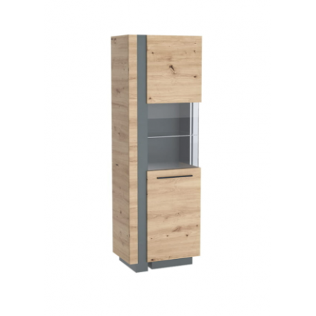 OBIDE DW-01 L WITRYNA LEWA DĄB ARTISAN / GRAFIT- Kielecka Fabryka Mebli