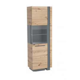 OBIDE DW-02 P WITRYNA PRAWA DĄB ARTISAN / GRAFIT- Kielecka Fabryka Mebli