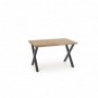 Stół Apex dąb lity (120/78 cm) - Halmar