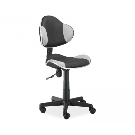 FOTEL OBROTOWY Q-G2 (SZARO-CZARNY) 