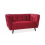 Sofa Castello 2 Velvet (bordowy)- Signal