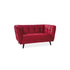 Sofa Castello 2 Velvet (bordowy)- Signal