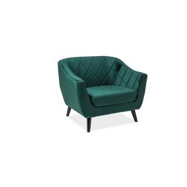 Fotel Molly 1 Velvet (zielony)- Signal