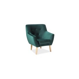 Fotel Nordic 1 Velvet (zielony)- Signal