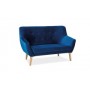Sofa Nordic 2 Velvet (granatowy)- Signal 