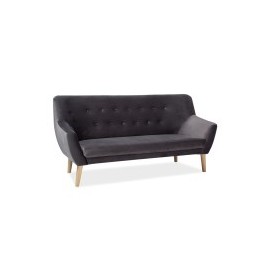 Sofa Nordic 3 Velvet (szary)- Signal