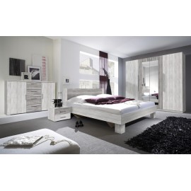 Łoże VERA 160 X 200 + Szafki Nocne TYP-81 (arctic pine)