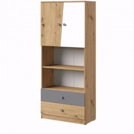 Regał 80cm – NERO 04- MEBLE DOMEL
