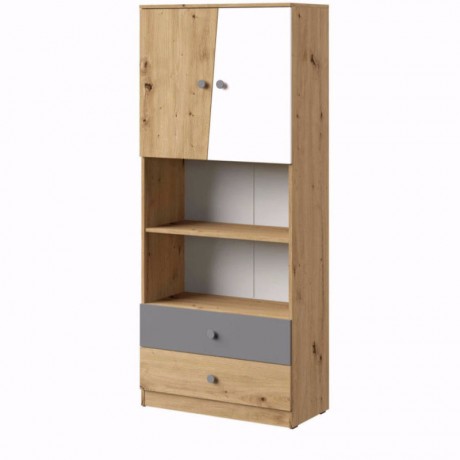 Regał 80cm – NERO 04- MEBLE DOMEL