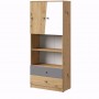 Regał 80cm – NERO 04- MEBLE DOMEL