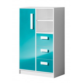 Komoda 80cm, wysoka z szufladami – GULIVER 05- MEBLE DOMEL