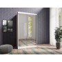 Szafa  przesuwna LONDON LUX GB 120 cm - biały/lustro - MEBLE HELVETIA