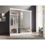 Szafa przesuwna LONDON LUX GB 203 cm - biały/lustro -MEBLE HELVETIA