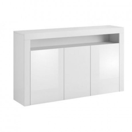 Komoda KOM3-FX (biały połysk) - FURNITEX