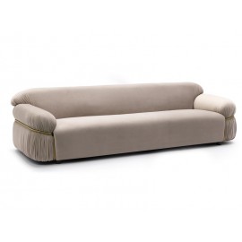 SOFA CASSANDRA 3 VELVET SZARY - SIGNAL