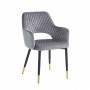 Krzesło K3-FX  velvet (szare) - Furnitex