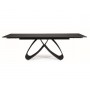 STÓŁ SAMANTA CERAMIC CZARNY SAHARA NOIR/CZARNY MAT (160-240)X90 - SIGNAL