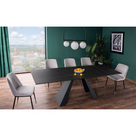 Stół Salvadore Ceramic Sahara Noir / czarny mat - Signal