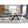 Stół Salvadore Ceramic szary marmur / czarny mat - Signal