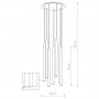 LAMPA TUBY LASER SOLID BRASS VII 490- NOWODVORSKI