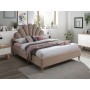 Łóżko Santana Velvet (beżowe) - Signal