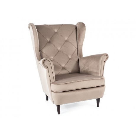 Fotel Lady Velvet (bordowy)- Signal