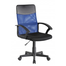Fotel Obrotowy QZY-68 (niebiesko/czarny)- Furnitex