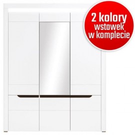 IRMA IM-14 biały/biały połysk,d.magia SZAFA 3D - Bogfran