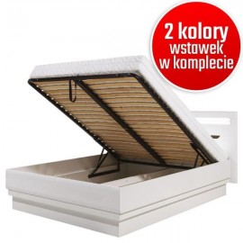 IRMA IM-16/140 biały/biały,d.magia ŁOŻE z poj.- Bogfran
